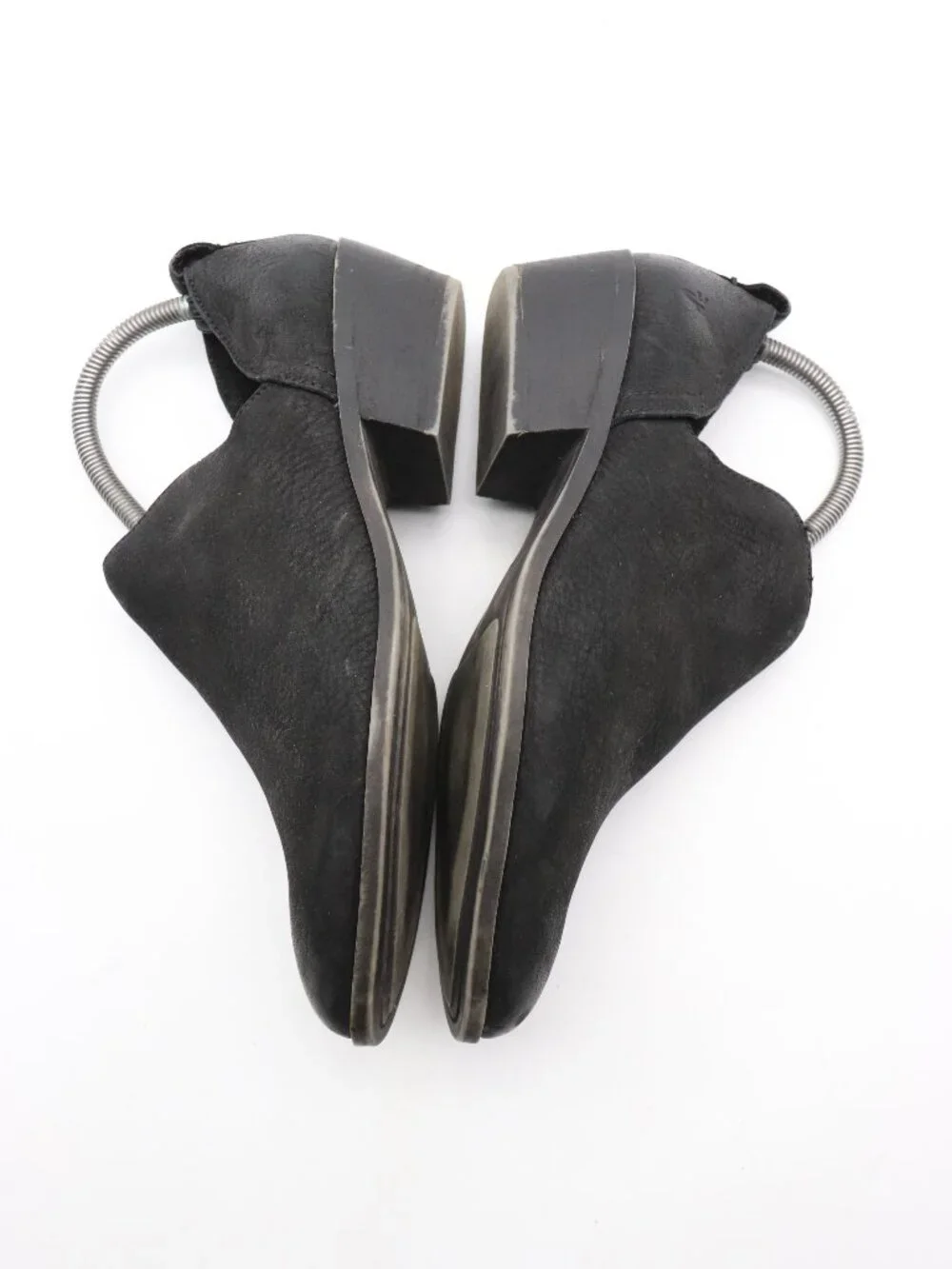 Frye Rowen Black Leather Women's Size 7.5 M Slip On Cut Out Ankle Boots
